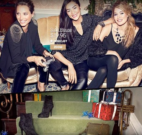 Campaña de H&M con vestidos y ropa para Nochevieja y Navidad 2013 2014 negro
